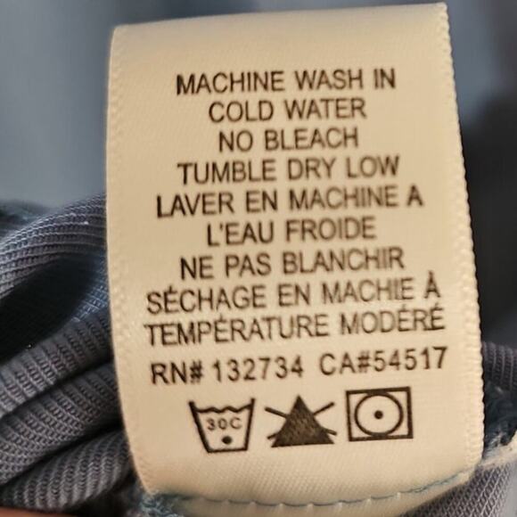 Cloth & Stone V-Neck Tunic Top Blue Size L - Picture 5 of 5